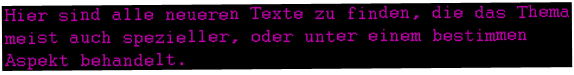 hier sind alle neuen texte...